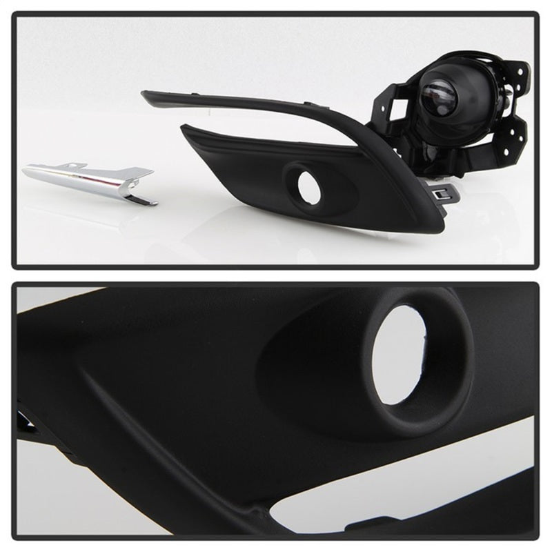 Spyder 17-18 Mazda 3 OEM Style Full LED Fog Light w/Switch - Clear (FL-MM32017-LED-C) 9043192