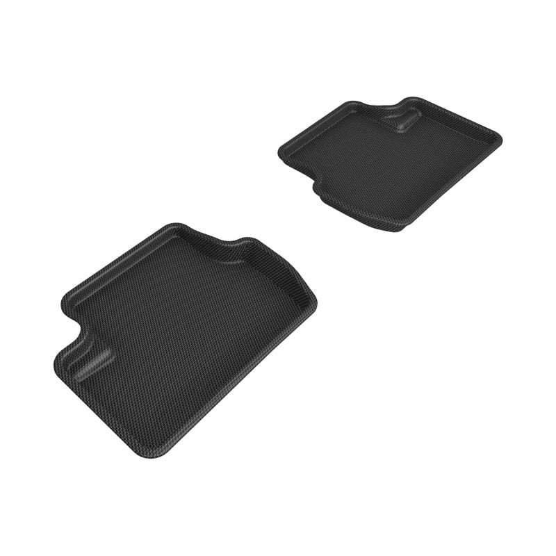 3D MAXpider 20-21 Tesla Model S Kagu 2nd Row Floormat - Black L1TL02021509