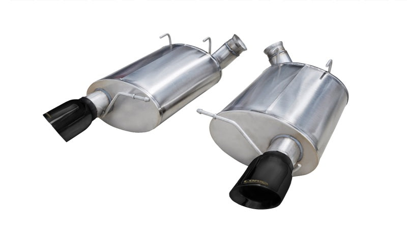 Corsa 11-12 Ford Mustang Shelby GT500 5.4L V8 Black Sport Axle-Back Exhaust 14320BLK