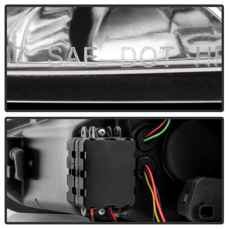 Spyder 15-18 Ford Focus Projector Headlights - Seq Turn Light Bar - Chrome PRO-YD-FF15-LBSEQ-C 5086457