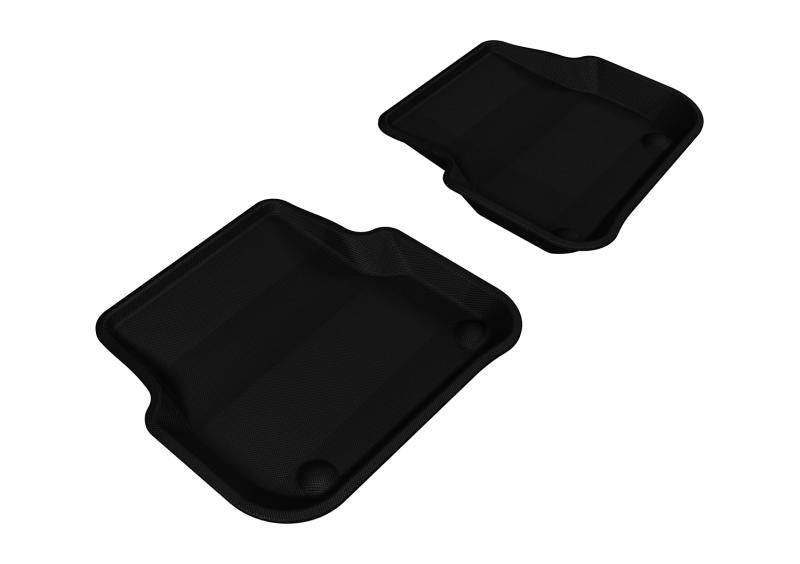3D MAXpider 2005-2011 Audi A6/S6 Kagu 2nd Row Floormats - Black L1AD00621509