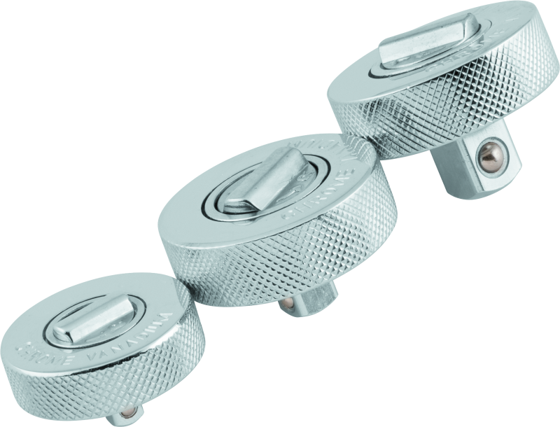 BikeMaster 3-pc Palm Rachet Set - 1/4in Drive / 3/8in Drive / 1/2in Drives 152220