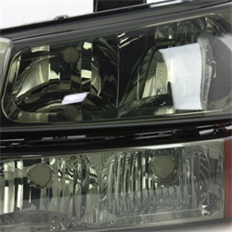 SPYDER Xtune Chevy Silverado 2500HD 03-06 Crystal Headlights w/ Amber Lights Smoke HD-JH-CSIL03-AM-SM-SET 5064523