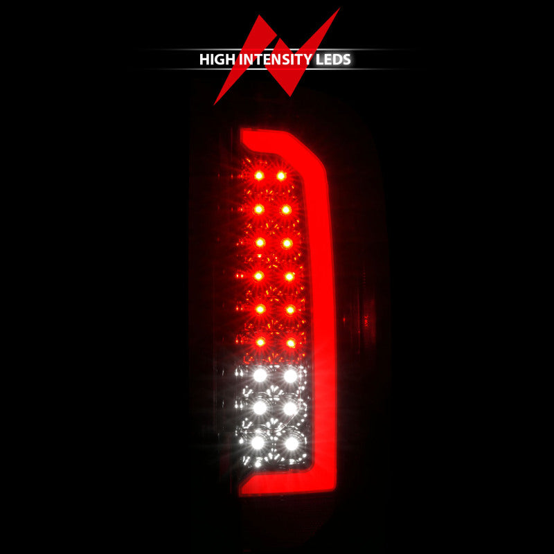 ANZO 15-21 GMC Canyon Full LED Taillights w/ Red Lightbar Black Housing/Clear Lens 311434