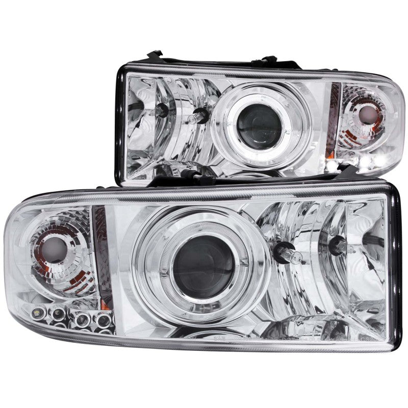 Anzo 1994-2001 Dodge Ram Projector Headlights w/ Halo Chrome