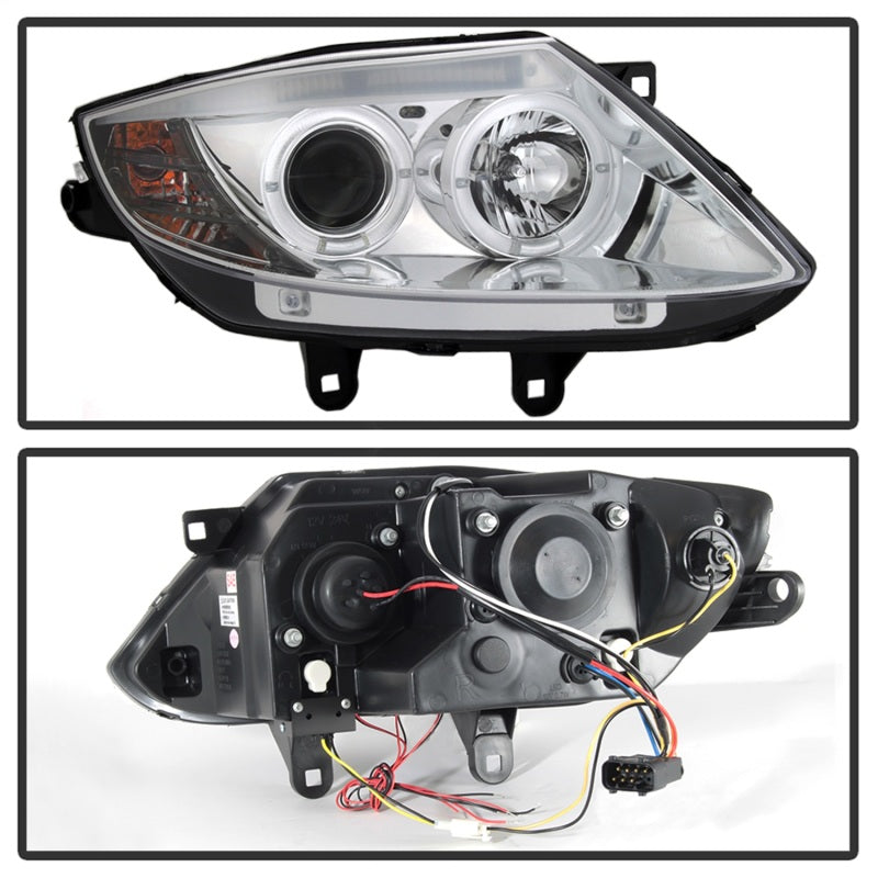 Spyder BMW Z4 03-08 Projector Headlights Halogen Model Only - LED Halo Chrome PRO-YD-BMWZ403-HL-C 5029089