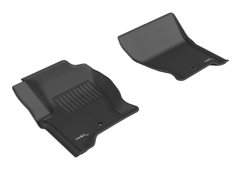 3D MAXpider 2008-2016 Land Rover Lr4/Range Rover Sport Kagu 1st Row Floormat - Black L1LR01511509