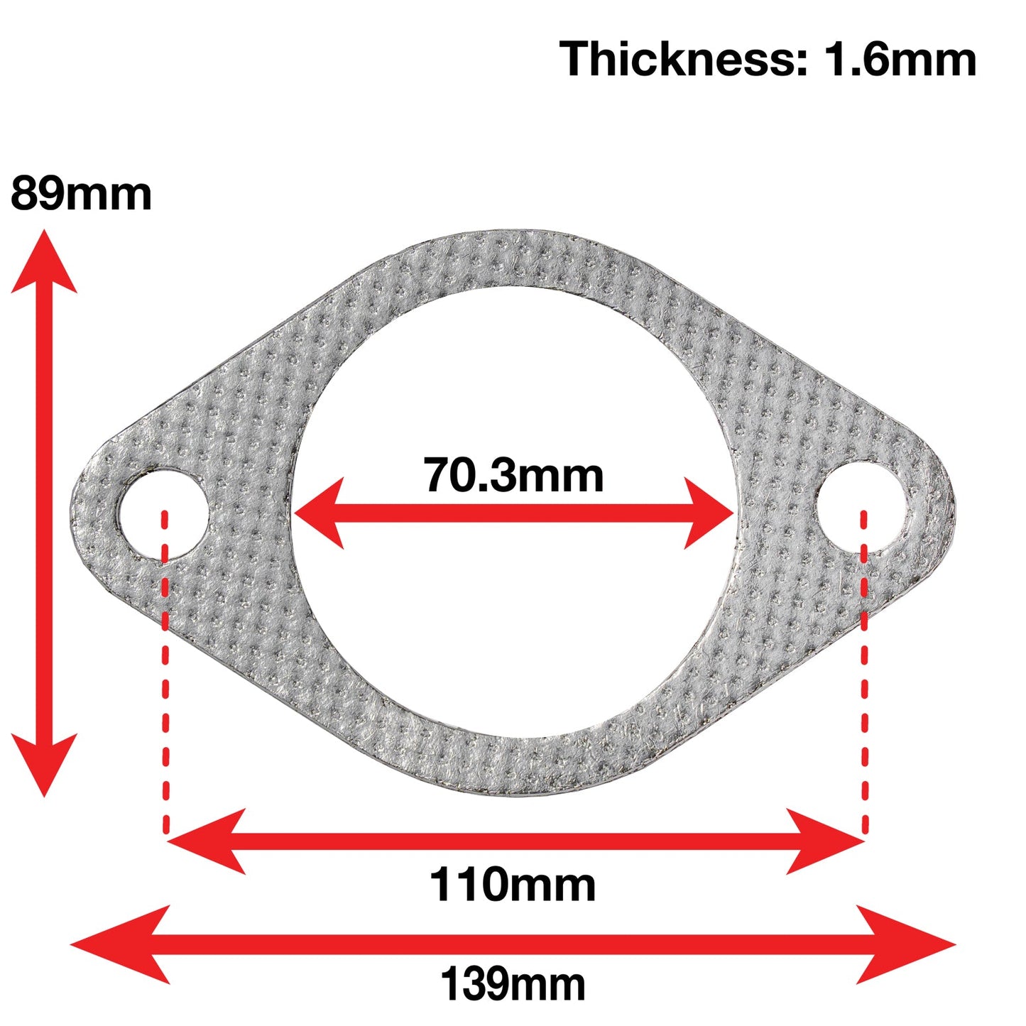 APEXi A'PEXi - Exhaust Gasket (Two Bolt) - Replacement