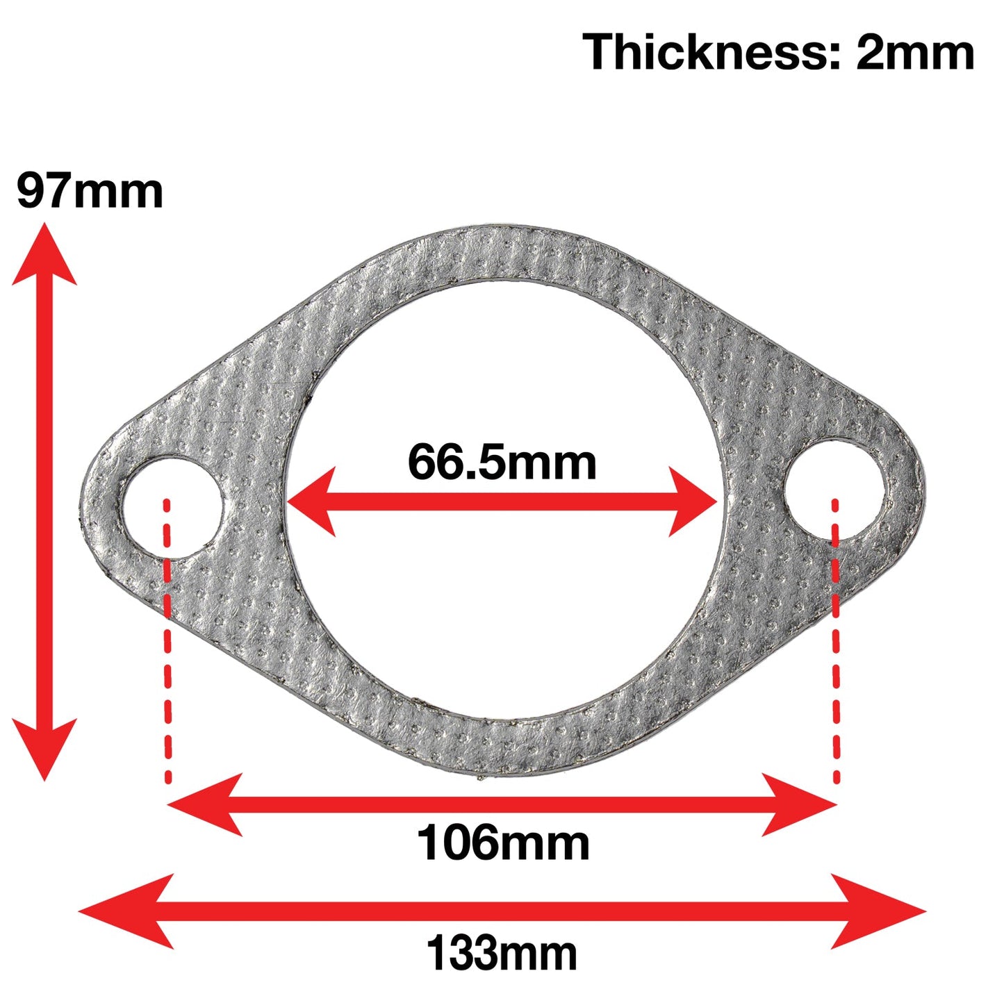 APEXi A'PEXi - Exhaust Gasket (Two Bolt) - Replacement