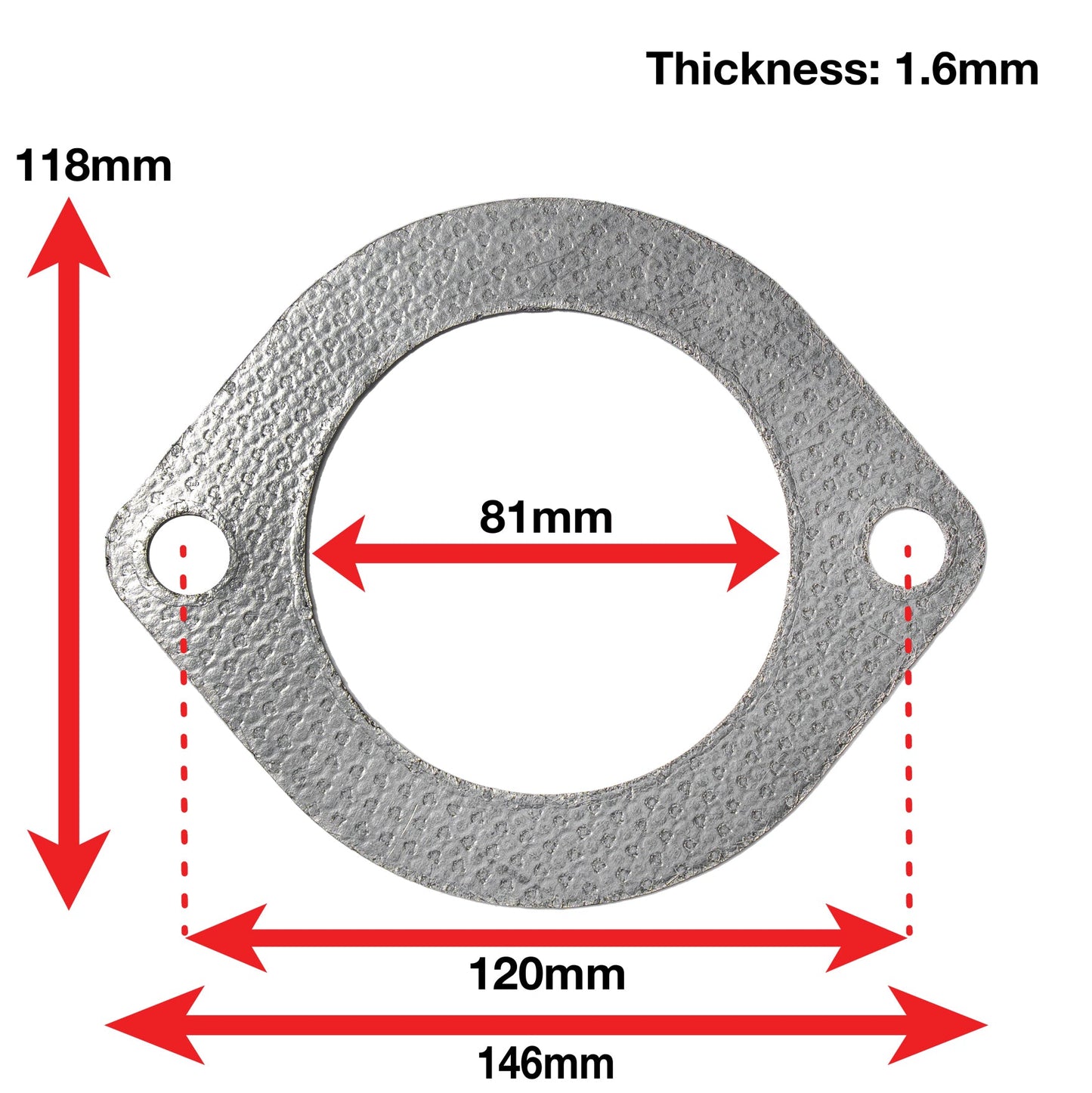 APEXi A'PEXi - Exhaust Gasket (Two Bolt) - Replacement
