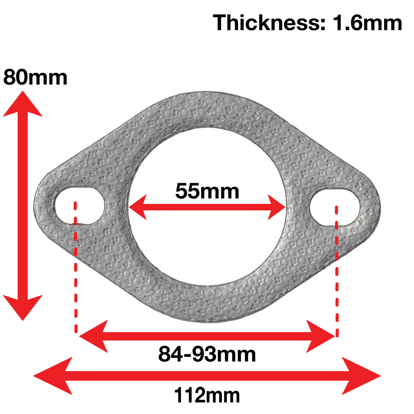 APEXi A'PEXi - Exhaust Gasket (Two Bolt) - Replacement