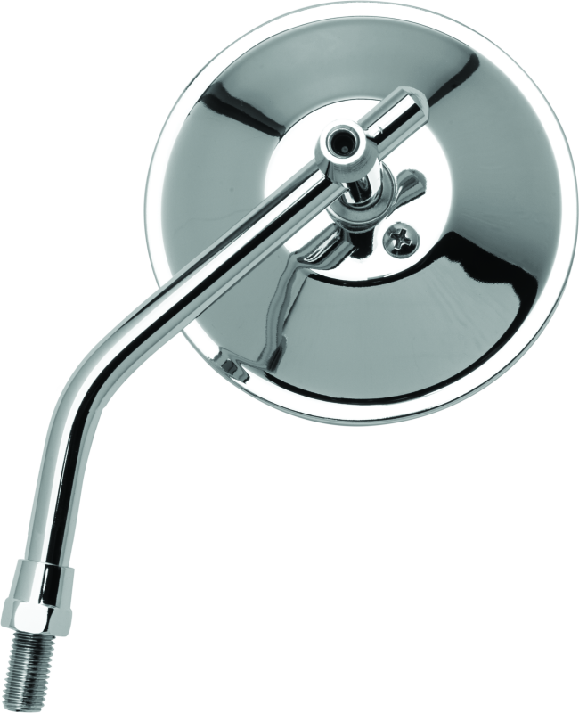 BikeMaster 4in Adjustable Round Mirror 10mm - Each - Chrome 600800