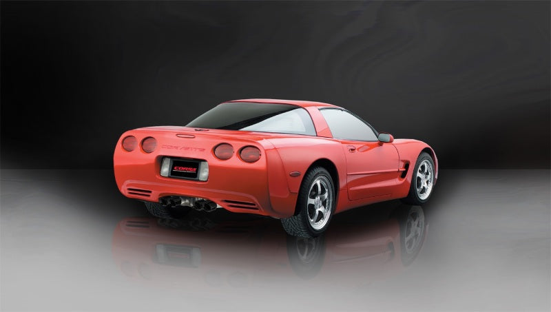 Corsa Performance 97-04 Chevrolet Corvette C5 Z06 5.7L V8 Black Xtreme Axle-Back Exhaust