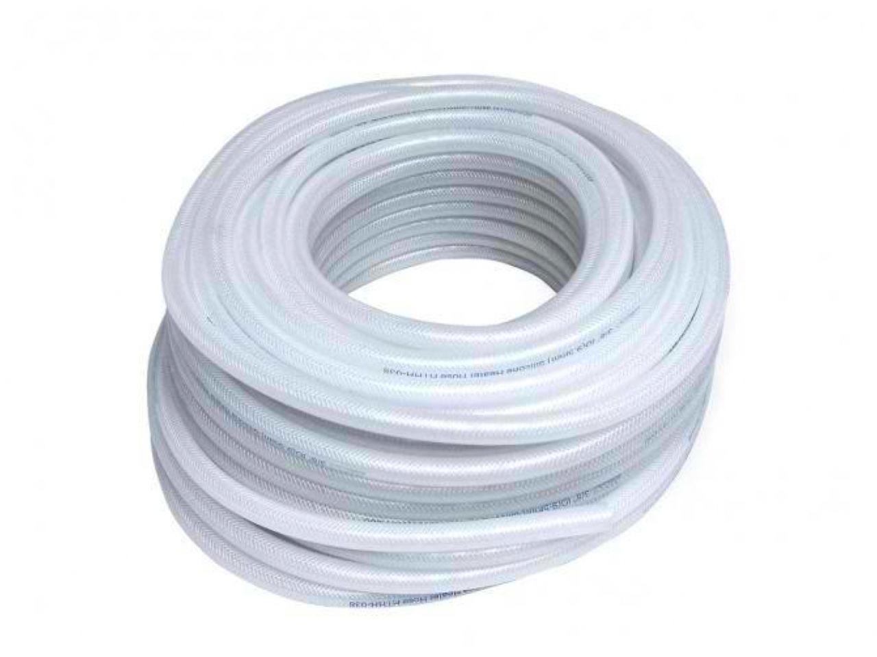 HPS High Temp 1/8" ID (3mm) Reinforced Silicone Braid Clear Hose Tubing