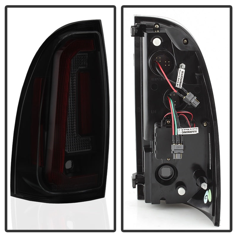 Spyder 05-15 Toyota Tacoma LED Tail Lights (Not Compatible w/OEM LEDS) - Smoke ALT-YD-TT05V2-LB-BSM 5085474