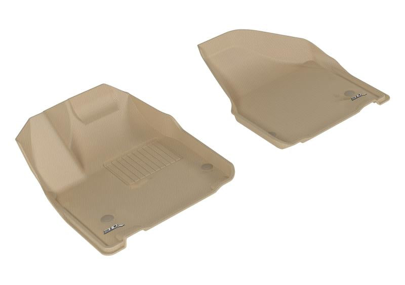 3D MAXpider 2017-2020 Chrysler Pacifica/Voyager Kagu 1st Row Floormat - Tan L1CY00511502