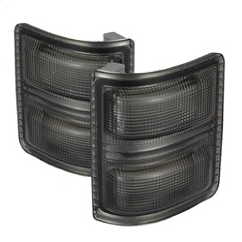 SPYDER xTune Ford Superduty 08-14 F250-F550 Amber LED Mirror Signal Lens - Smoke ACC-LED-FDSD08-MR-SM 9924743