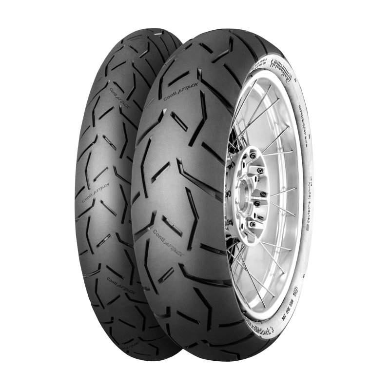 Continental Tire Continental ContiTrailAttack 3 Rear Tire - 190/55 ZR17 M/C 75(W) TL 02445420000