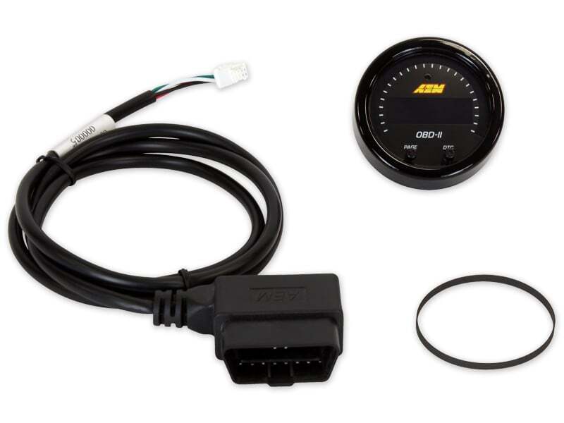 AEM Electronics X-Series OBDII Digital Datastream Gauge Black Bezel & Black Face plate