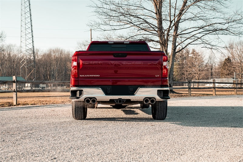 CORSA Performance Corsa 19-23 Chevrolet Silverado 1500 Cat-Back Dual Rear Exit with Twin 4in Polished Pro-Series Tips 21202