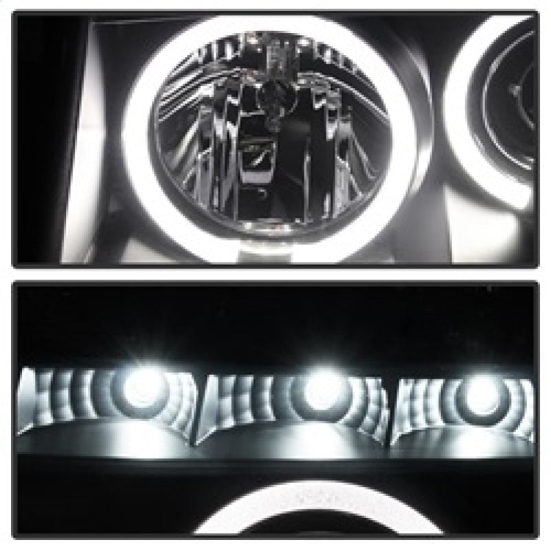 Spyder Nissan Titan 04-14 Projector Headlights LED Halo LED Blk Smke PRO-YD-NTI04-HL-BSM 5078605