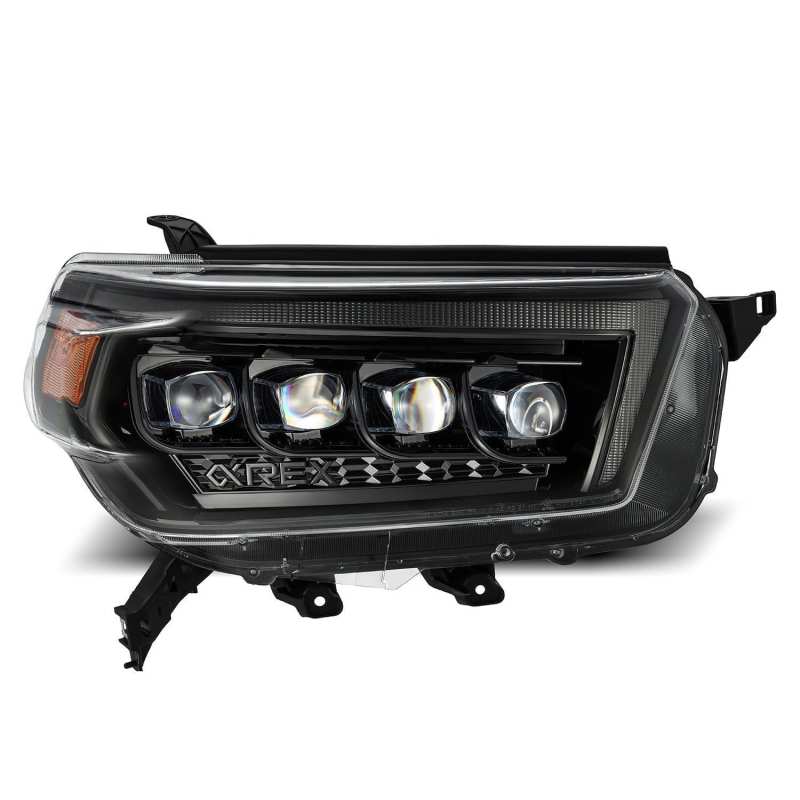 AlphaRex 10-13 Toyota 4Runner NOVA LED Proj Headlights Plank Style Alpha Black w/Seq Signal/DRL 880758 *Discontinued