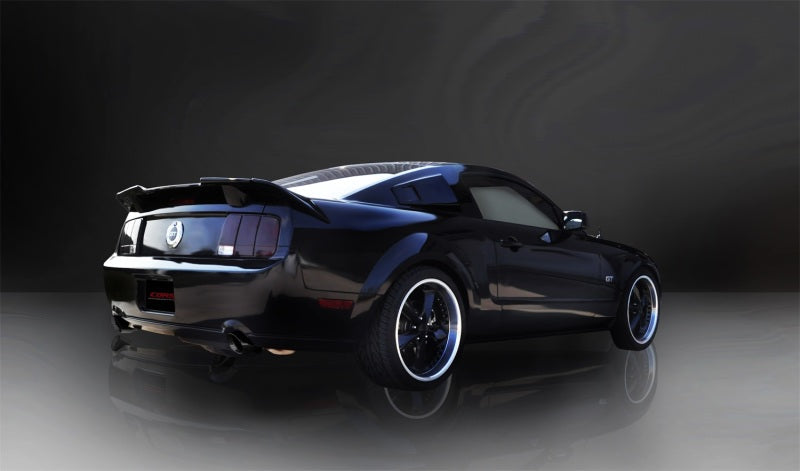Corsa Performance 05-10 Ford Mustang Shelby GT500 5.4L V8 Black Xtreme Axle-Back Exhaust