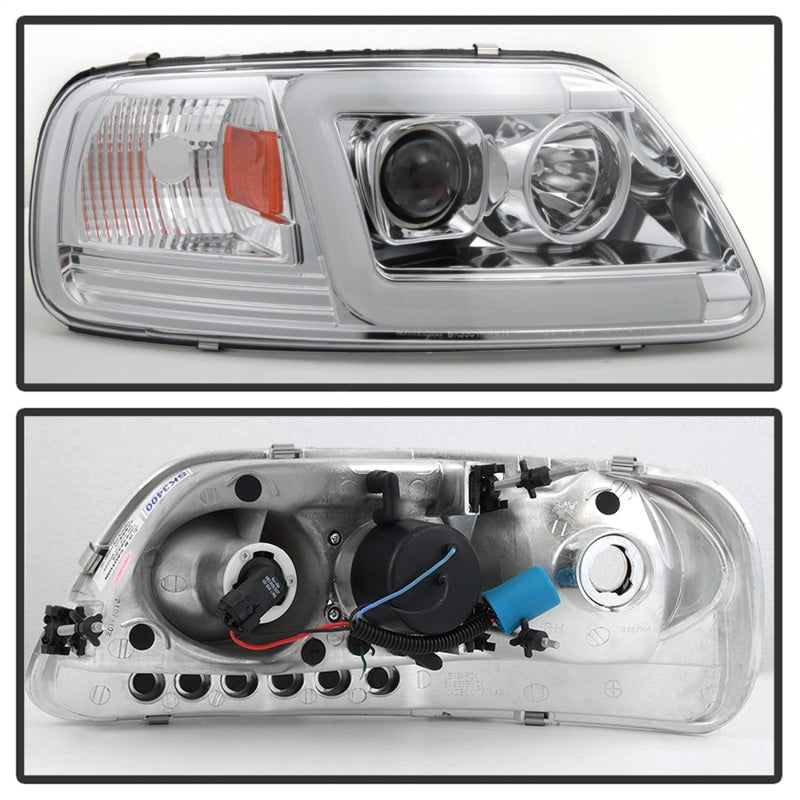Spyder 97-03 Ford F-150 (After 6/1997) V2 Proj Headlights DRL LED - Chrm (PRO-YD-FF15097V2-LB-C) 5084644