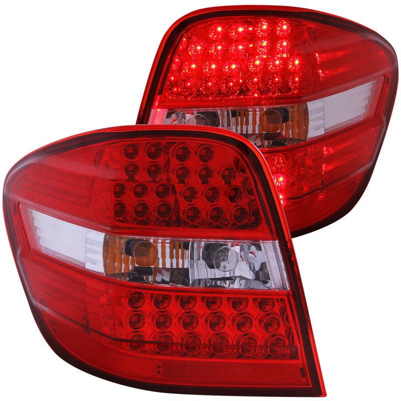 Anzo 2006-2007 Mercedes Benz M Class W164 LED Tail lights Red/Clear