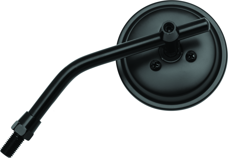 BikeMaster 3in Adjustable Round Mirror 10mm - Each - Black 600803