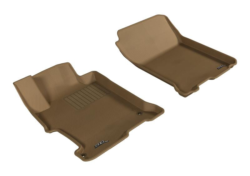 3D MAXpider 2013-2017 Honda Accord Kagu 1st Row Floormat - Tan L1HD04811502