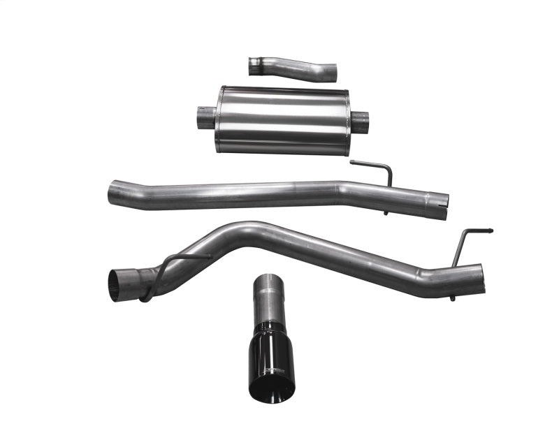 Corsa 2020 Jeep Gladiator JT 3.6L, Single Side Exit Cat-Back Exhaust System w/ Single 4in Black Tip 21060BLK
