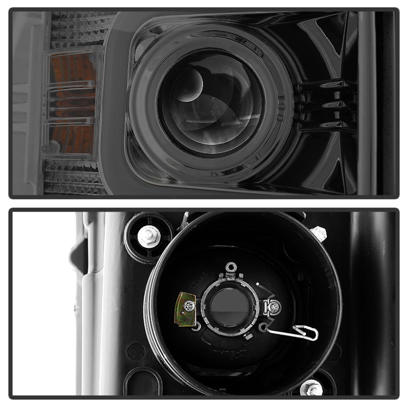 Spyder Chevy Silverado 14-16 2500 HD Projector Headlights Light Bar DRL Smke PRO-YD-CSHD14-LBDRL-SM 5081056