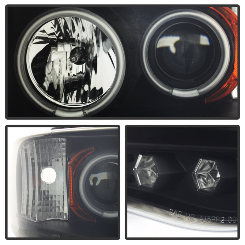 Spyder Dodge Ram 1500 02-05 03-05 Projector Headlights CCFL Halo LED Blk Smke PRO-YD-DR02-CCFL-BSM 5078797