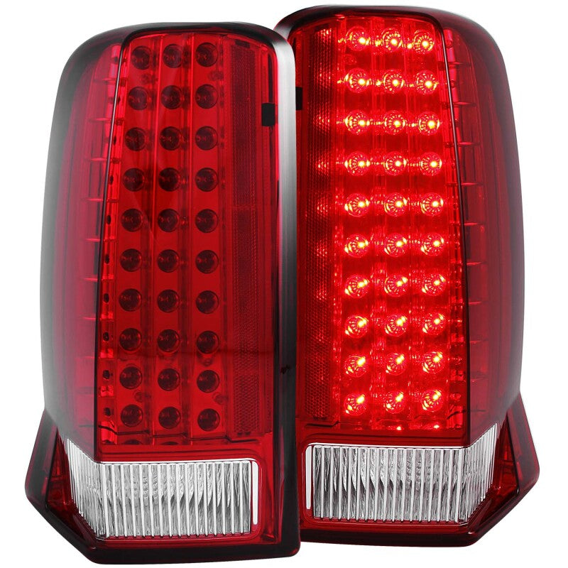 Anzo 2002-2006 Cadillac Escalade LED Tail lights Red/Clear
