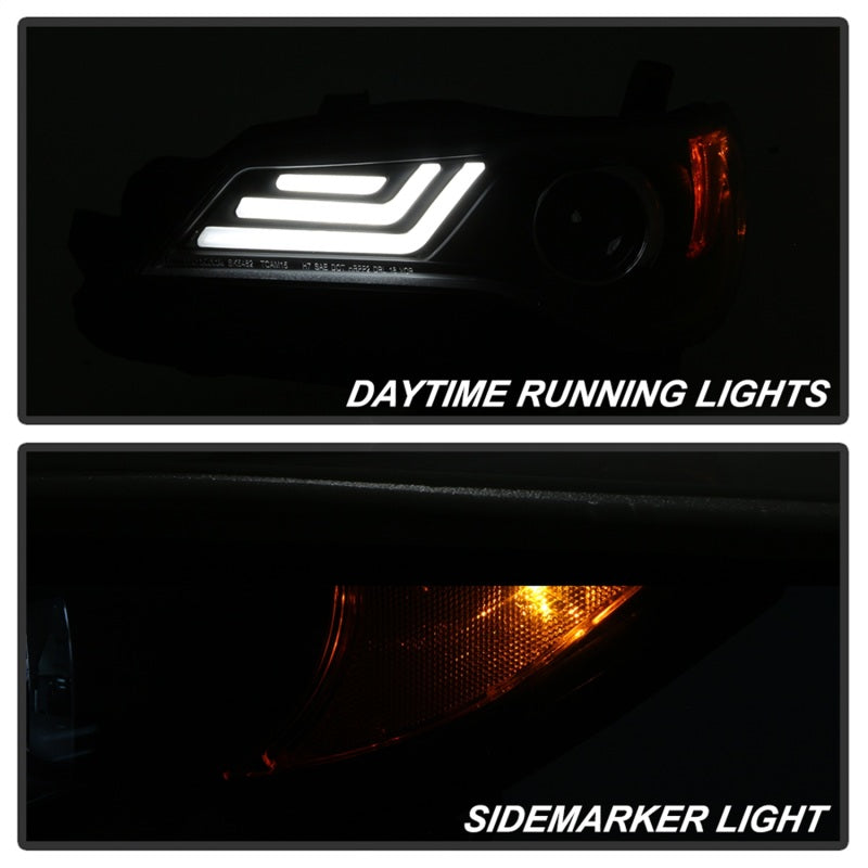 Spyder 15-17 Toyota Camry Projector Headlights - Black (PRO-YD-TCAM15-LB-BK) 5085382