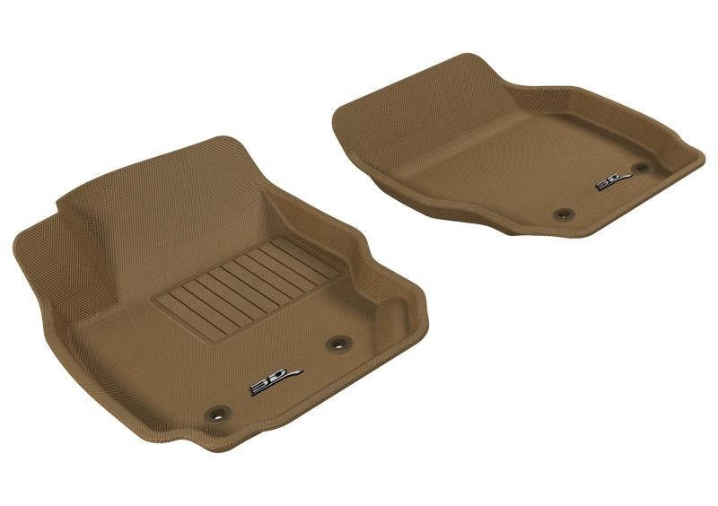 3D MAXpider 2007-2016 Volvo S80 Kagu 1st Row Floormat - Tan L1VV00211502