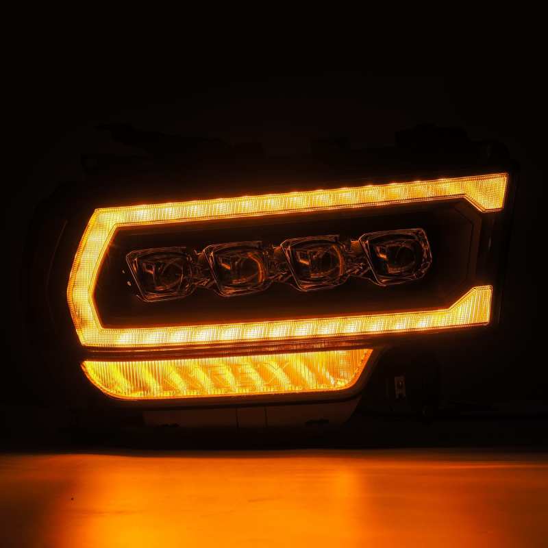 AlphaRex 19-21 Ram 2500 NOVA LED Proj Headlights Plank Style Black w/Activ Light/Seq Signal/DRL 880553 *Discontinued