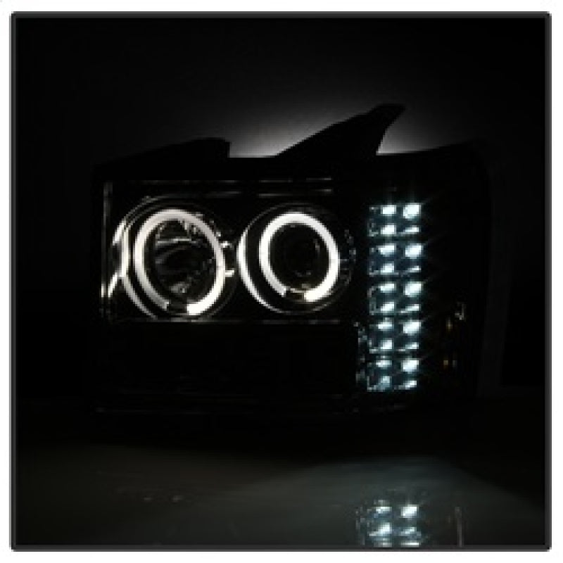 Spyder GMC Sierra 1500/2500/3500 07-13 Projector Headlights LED Halo- LED Smoke PRO-YD-GS07-HL-SM 5010629