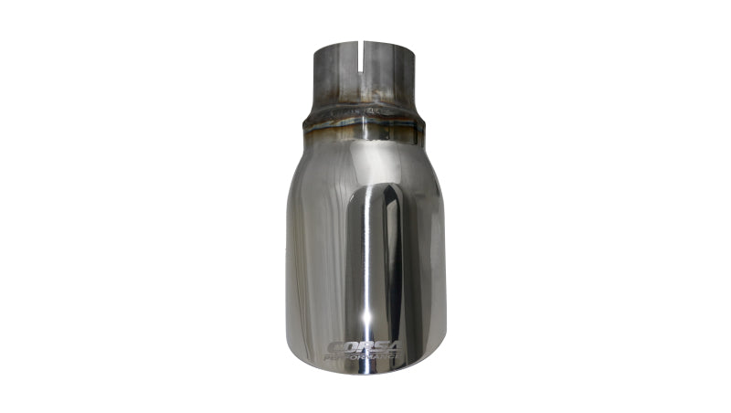 Corsa Performance Single Universal 2.5in Inlet / 4in Outlet Polished Pro-Series Tips