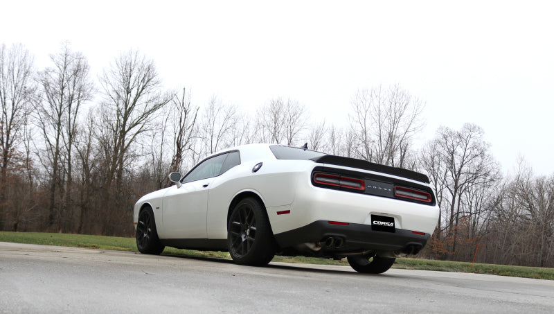 Corsa Performance 15-17 Dodge Challenger Xtreme Cat-Back Dual Rear Exit with Twin 3.5in