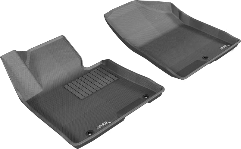 3D MAXpider 2013-2017 Hyundai Elantra GT Kagu 1st Row Floormat - Black L1HY01811509