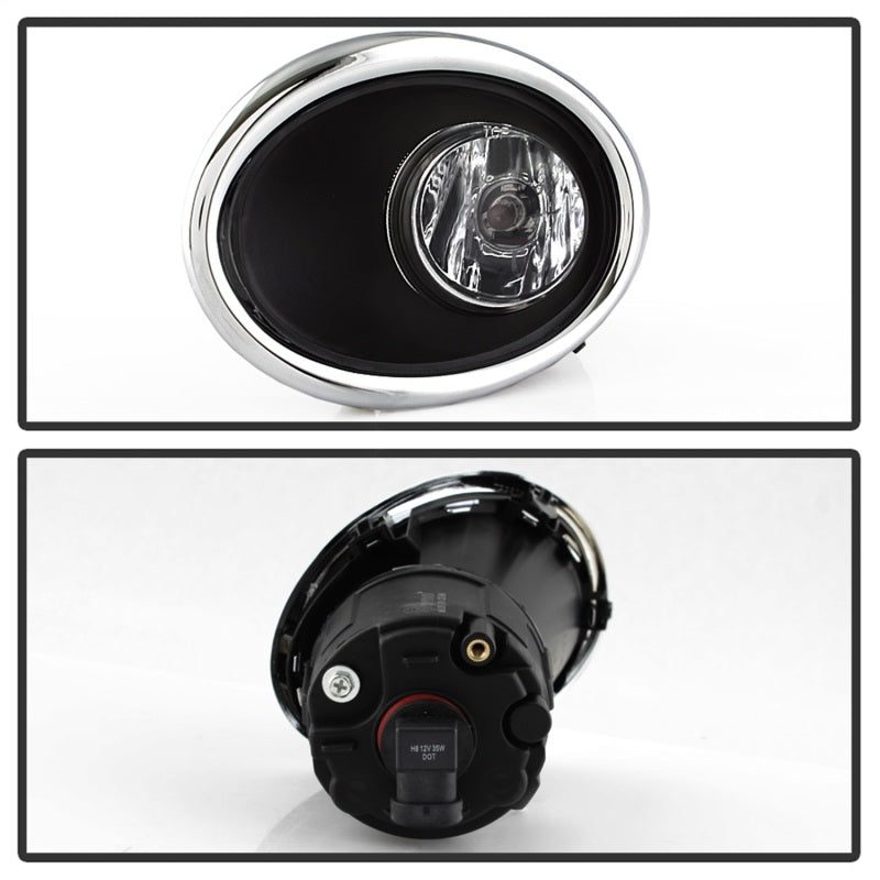 Spyder 17-18 Nissan Rogue (Sport Models ONLY) OEM Fog Lights w/Switch - Clear (FL-NR2017-SP-C) 5084934
