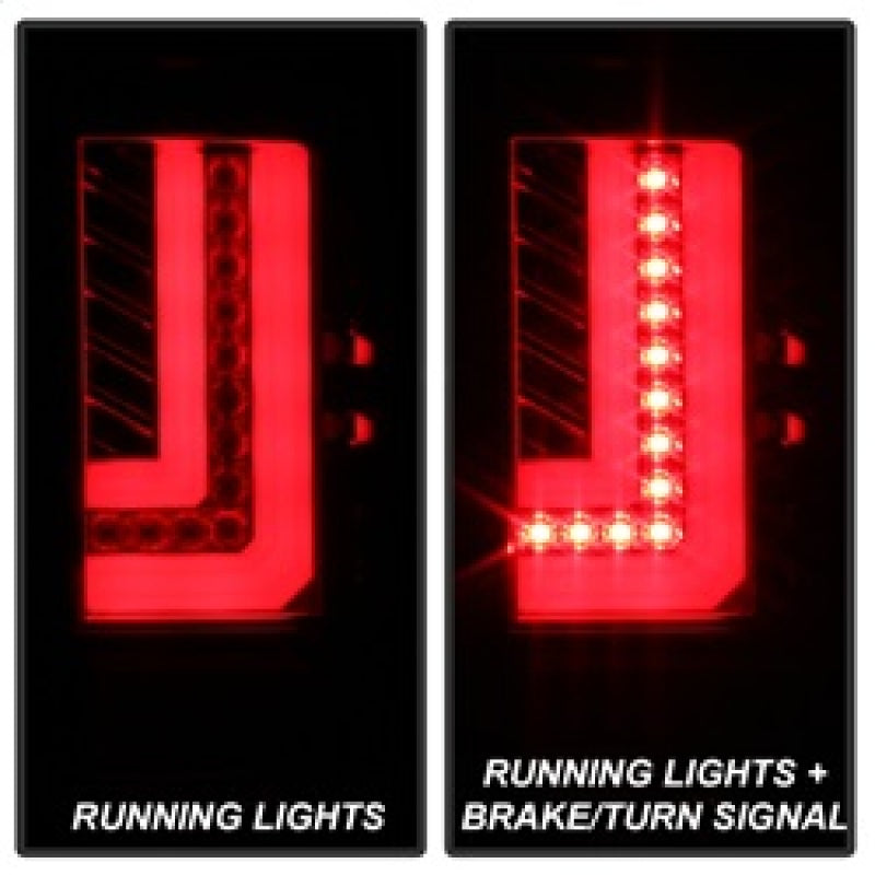 Spyder GMC Sierra 2016-2017 Light Bar LED Tail Lights - Red Clear ALT-YD-GS16-LED-RC 5083807