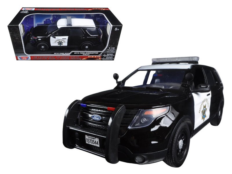 2015 Ford PI Utility Interceptor CHP California Highway Patrol 1/18 Diecast Model Car by Motormax  free shipping USA
