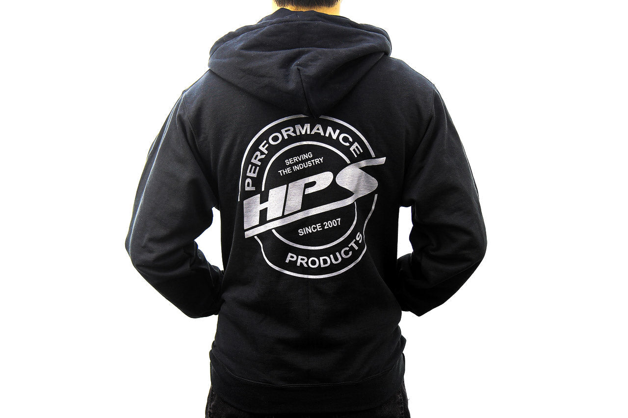 HPS Performance Products 2022 Round Logo Zip-Up Hoodie, Black