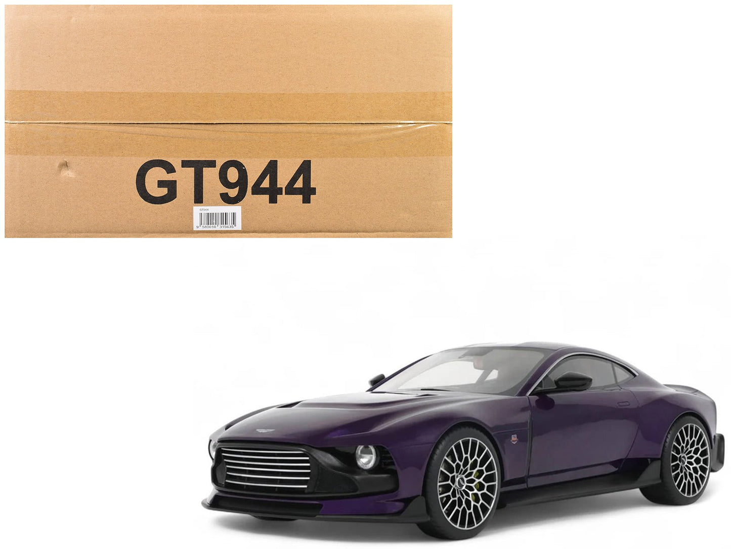 2023 Aston Martin Valour Purple Metallic 1/18 Model Car by GT Spirit  free shipping USA