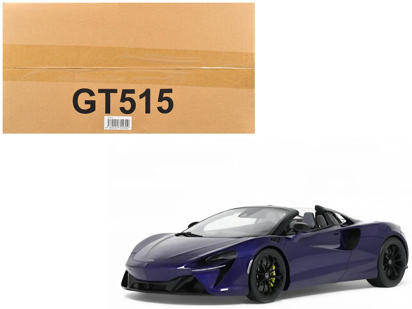 2024 McLaren Artura Spider Lantana Purple Metallic 1/18 Model Car by GT Spirit  free shipping USA