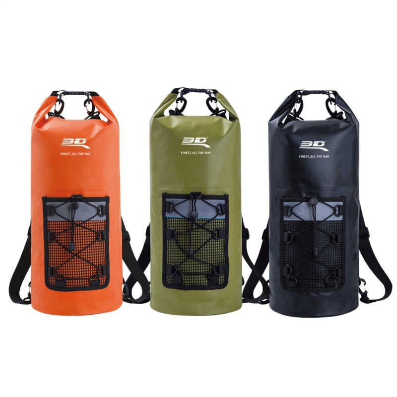 3D MAXpider Roll-Top Dry Bag Backpack - Black 6117-09
