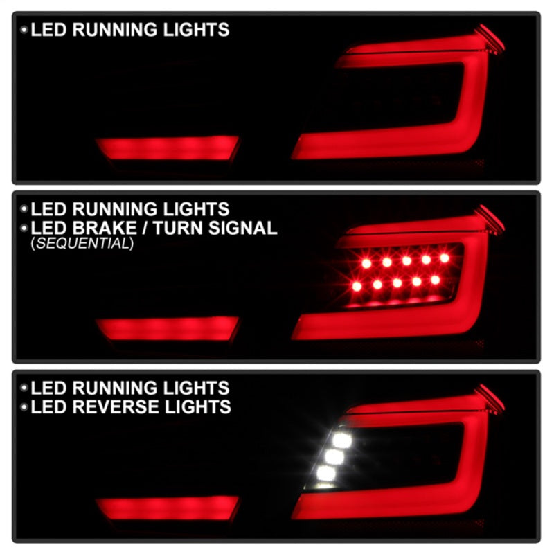 SPYDER 14-20 Chevy Impala LED Tail Lights - Black (ALT-YD-CHIP14-SEQ-BK) 5088987